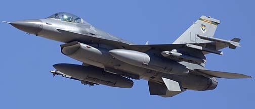General Dynamics F-16C Block 42J Fighting Falcon (Viper) 90-0752 of the 310th Fighter Squadron Top Hats, February 2, 2012